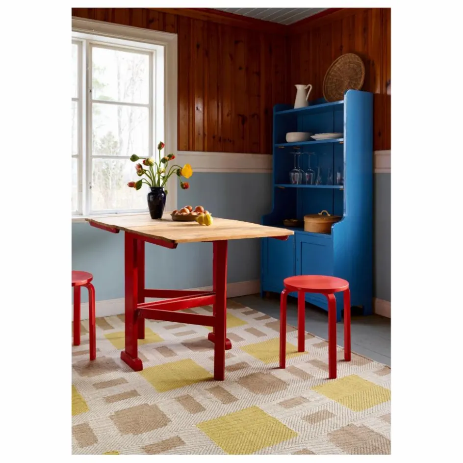 Discount Layered Tapis en jute Late Breakfast, Evelina Kroon | Jaune pâle
