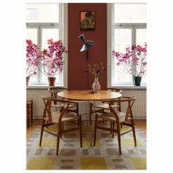 Discount Layered Tapis en jute Late Breakfast, Evelina Kroon | Jaune pâle