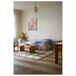 Layered Tapis en jute Late Breakfast, Evelina Kroon || Tapis