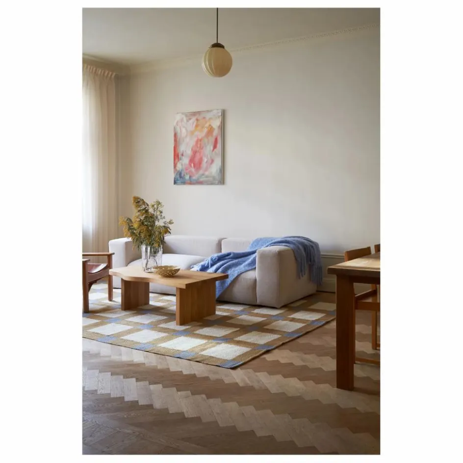 Layered Tapis en jute Late Breakfast, Evelina Kroon || Tapis