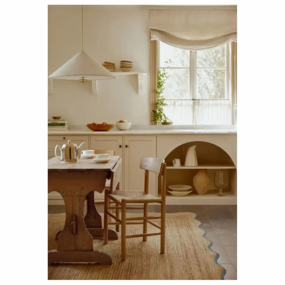 Layered Tapis*Tapis en jute Scallop |