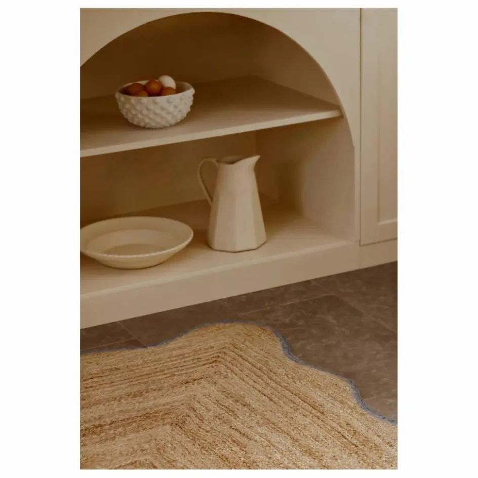 Layered Tapis*Tapis en jute Scallop |