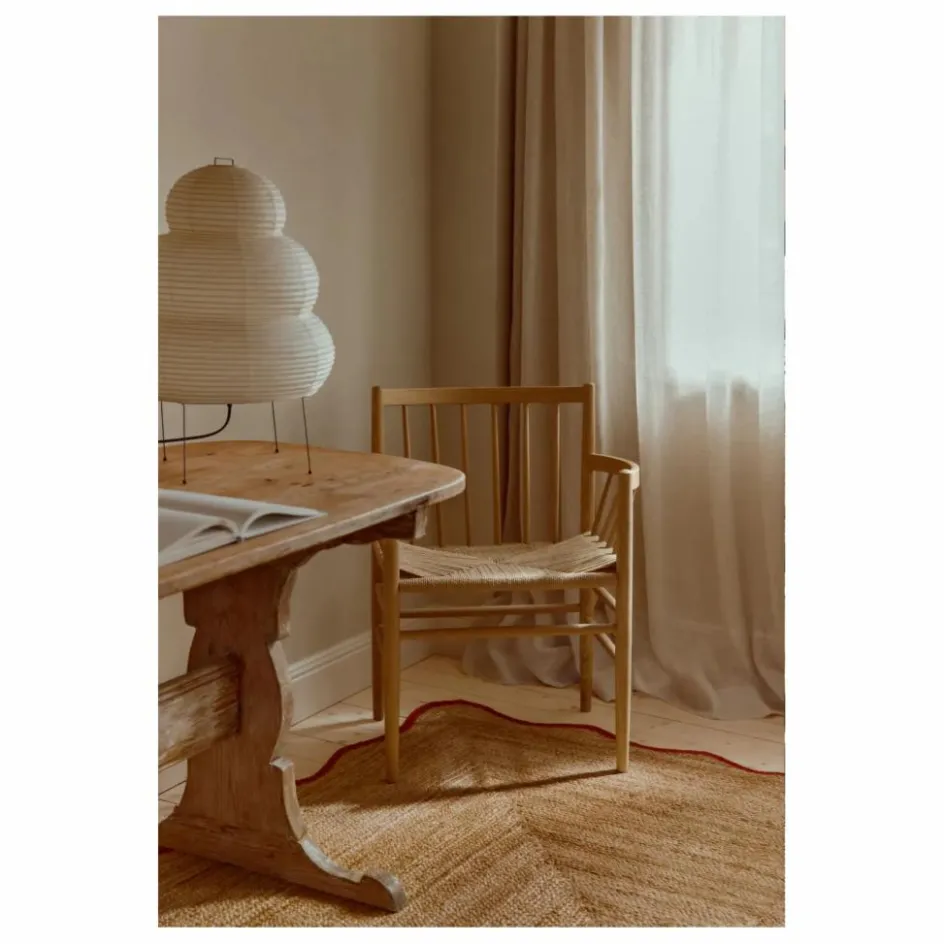 Layered Tapis en jute Scallop || Tapis