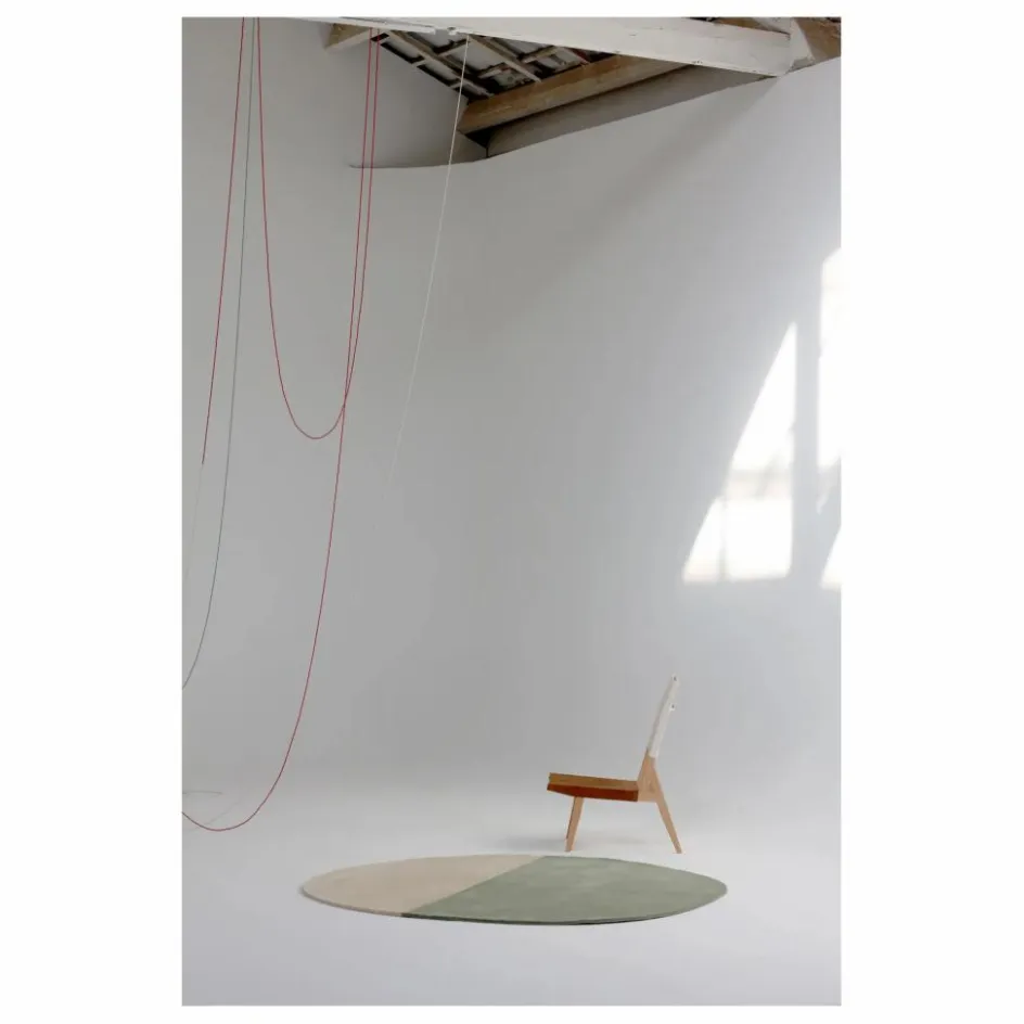 Nanimarquina Tapis en laine Pearls | Vert
