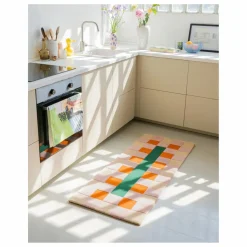 Hot Tarta Gelatina Tapis en laine Rayuela | Orange