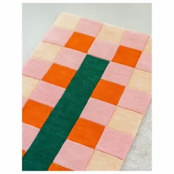 Hot Tarta Gelatina Tapis en laine Rayuela | Orange