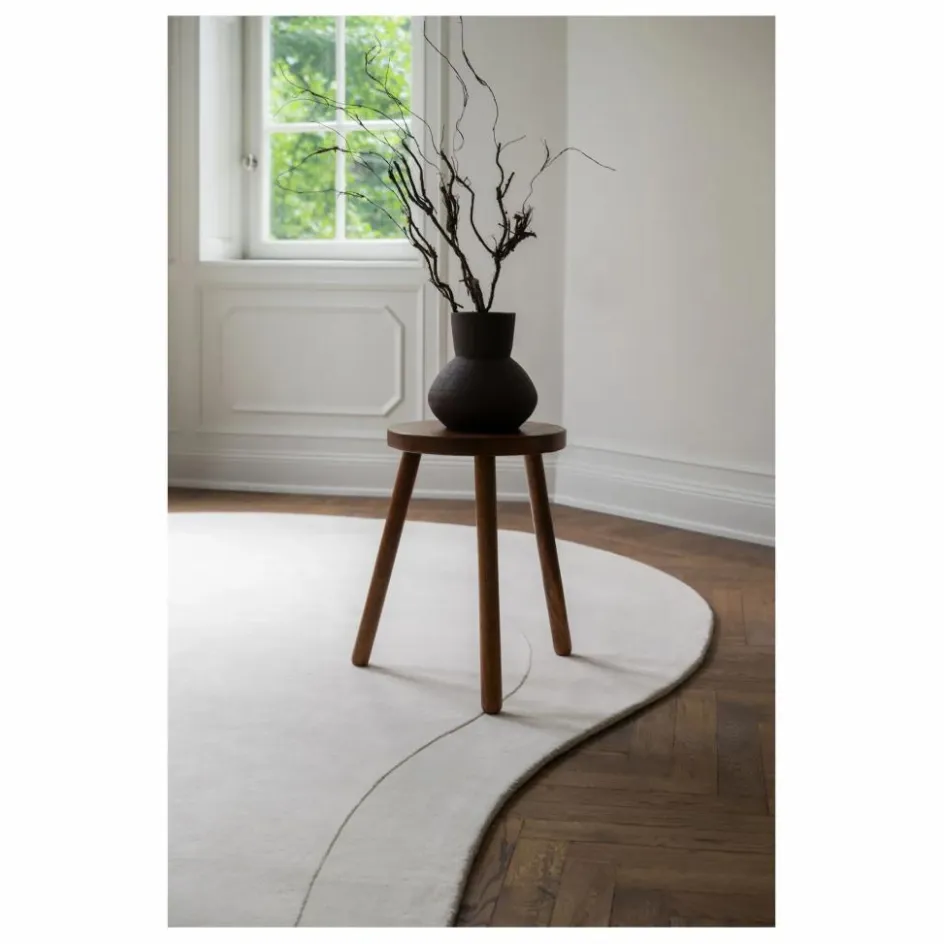 Hot Layered Tapis en Laine Residue | Blanc
