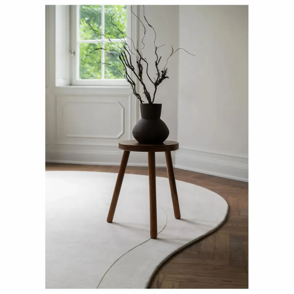 Hot Layered Tapis en Laine Residue | Blanc
