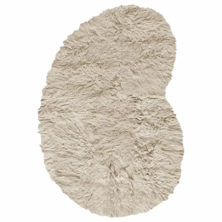 Layered Tapis en laine Shaggy Residue || Tapis
