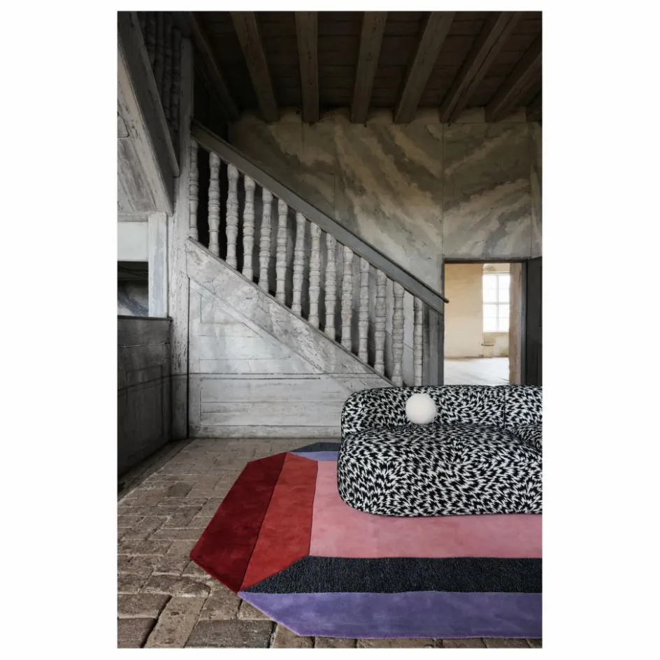 Discount Layered Tapis en laine Teklan Crystal, Tekla Evelina Severin Multicolore