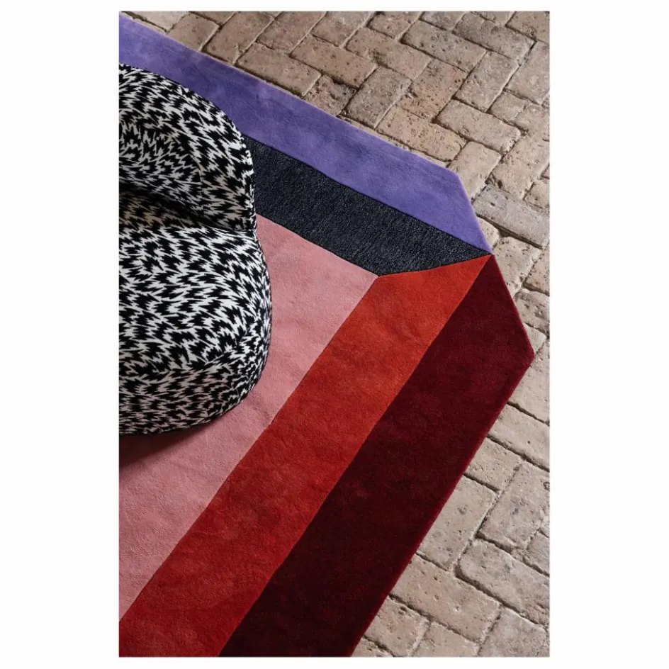 Discount Layered Tapis en laine Teklan Crystal, Tekla Evelina Severin Multicolore
