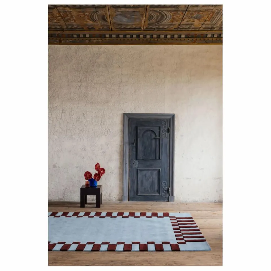 Layered Tapis en laine Teklan Frame, Tekla Evelina Severin || Tapis
