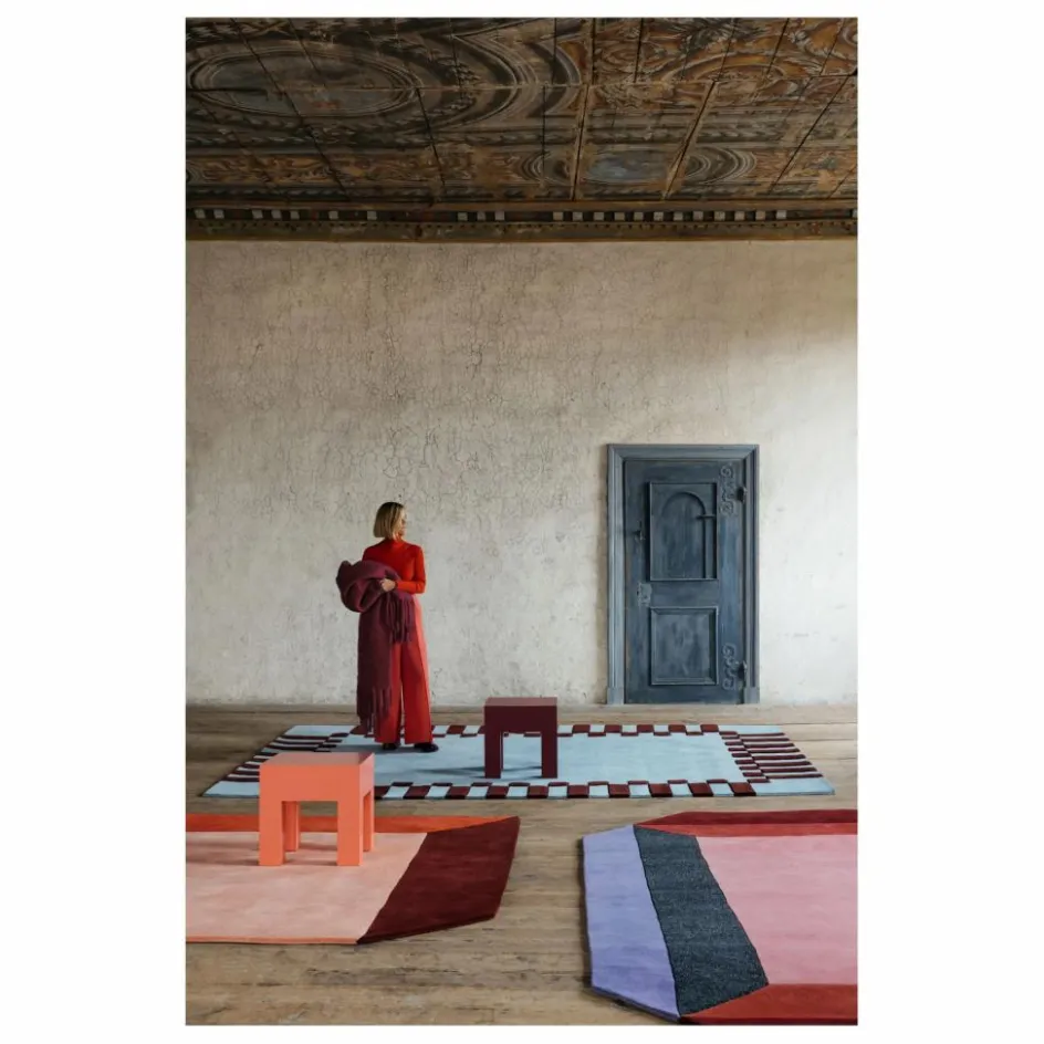 Layered Tapis en laine Teklan Frame, Tekla Evelina Severin || Tapis