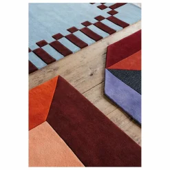 Layered Tapis en laine Teklan Frame, Tekla Evelina Severin || Tapis