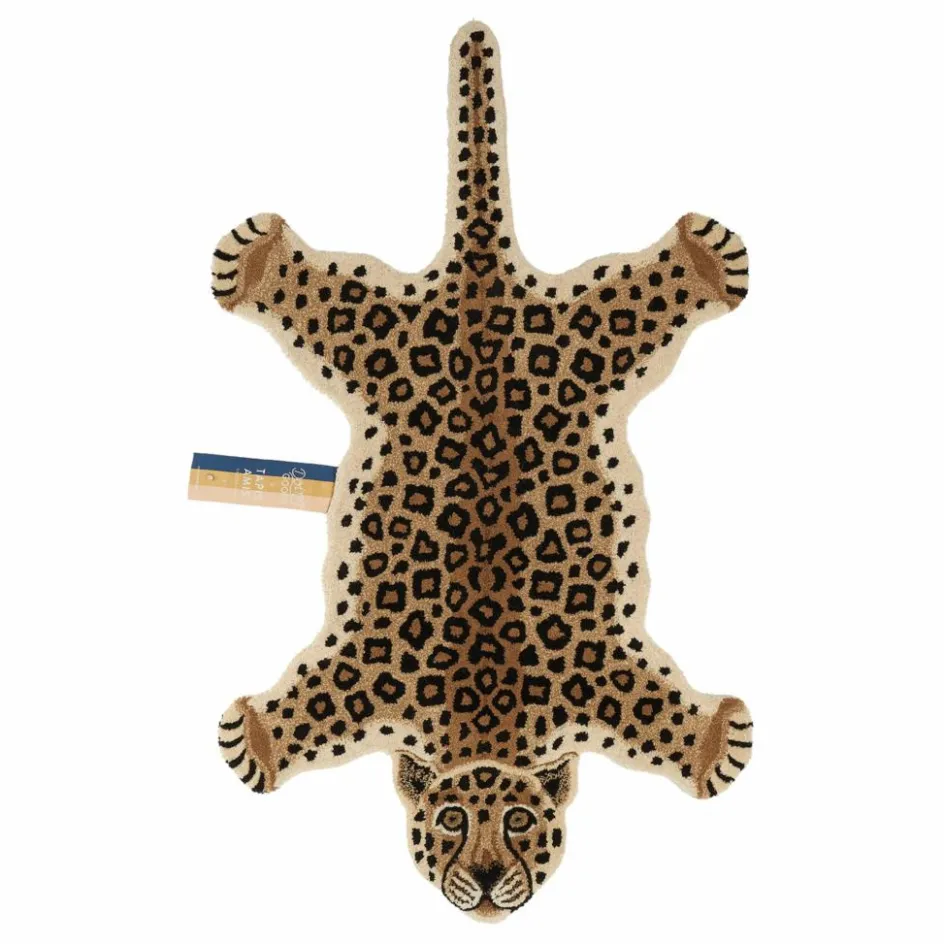 Doing Goods Tapis léopard en laine|Enfant Tapis|Tapis Enfant