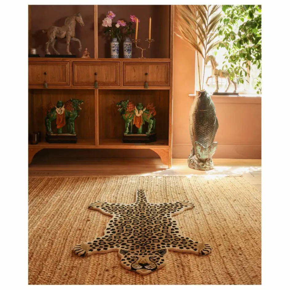Doing Goods Tapis léopard en laine|Enfant Tapis|Tapis Enfant