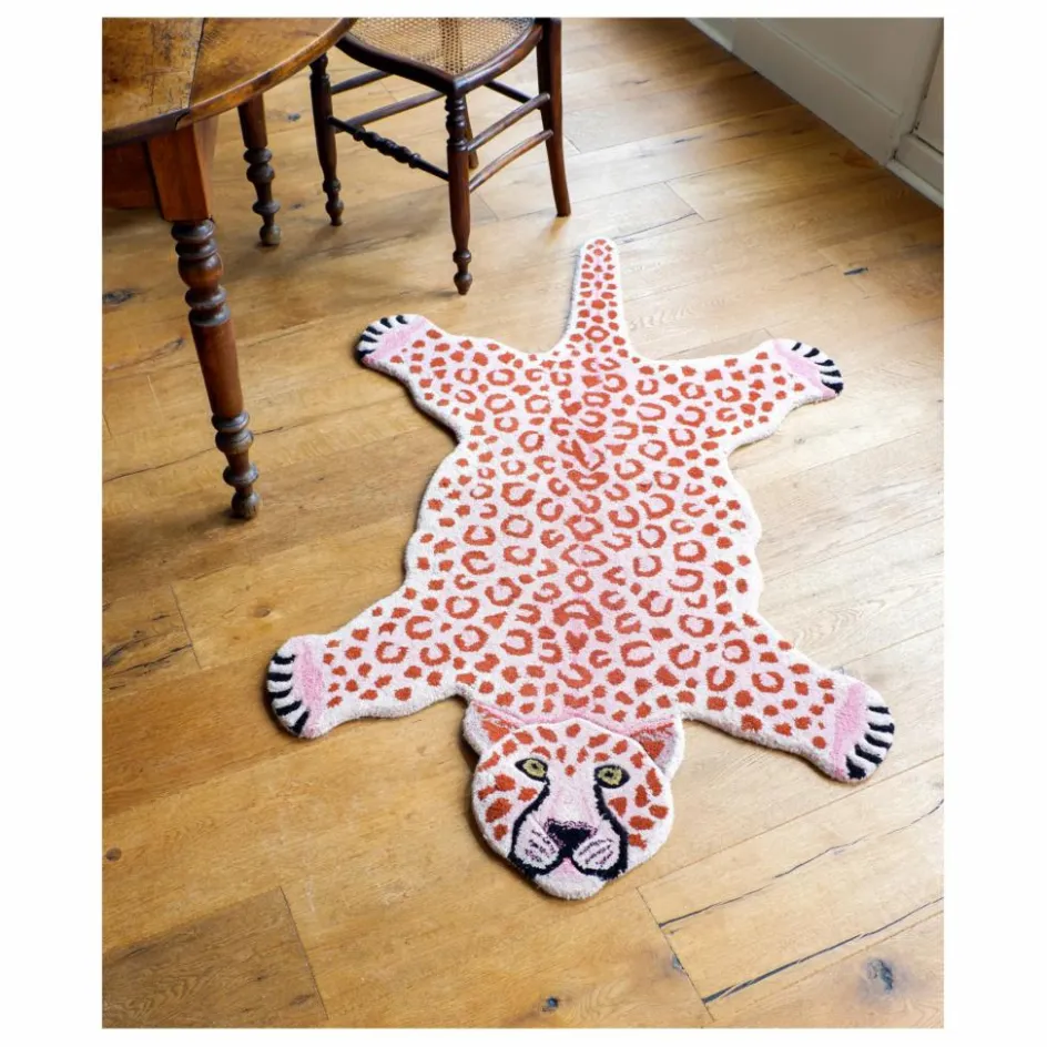 Enfant Doing Goods Tapis|Tapis Enfant*Tapis léopard en laine |