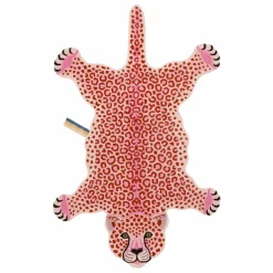 New Doing Goods Tapis léopard en laine | Rose