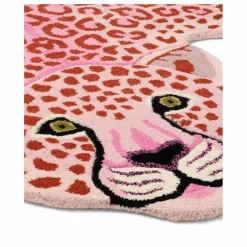 New Doing Goods Tapis léopard en laine | Rose