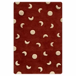Discount Maison Deux Tapis Lunes en laine | Bordeaux