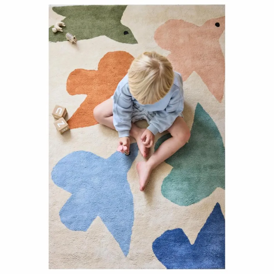 Best Bleuu-studio Tapis Oiseaux | Bleu