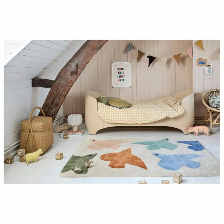 Best Bleuu-studio Tapis Oiseaux | Bleu