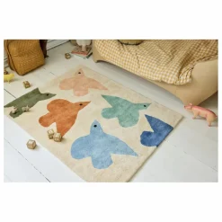 Best Bleuu-studio Tapis Oiseaux | Bleu