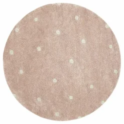 Lorena Canals Tapis rond Dot | Rose