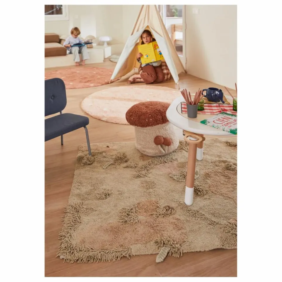 Lorena Canals Tapis rond Dot | Rose