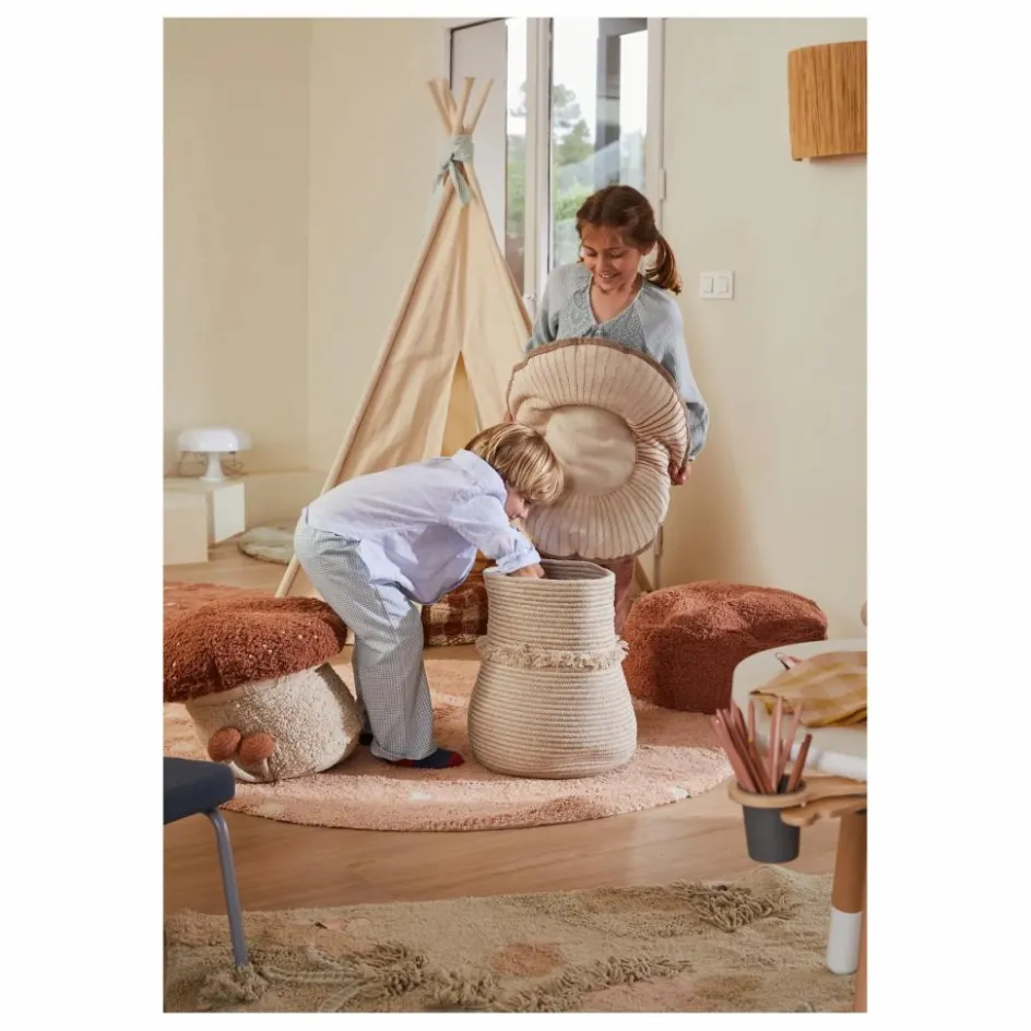 Lorena Canals Tapis rond Dot | Rose