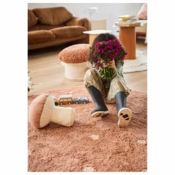 Lorena Canals Tapis rond Dot | Terracotta