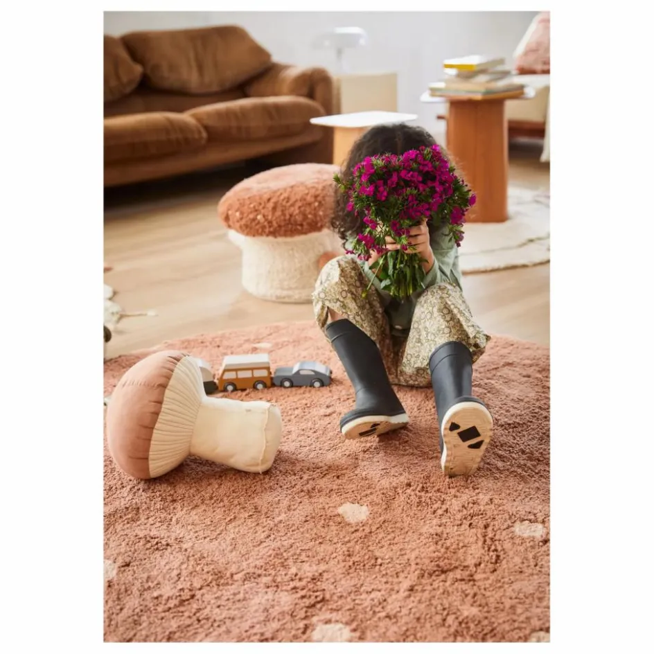 Lorena Canals Tapis rond Dot | Terracotta