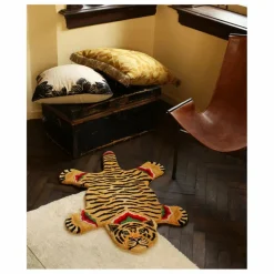 Clearance Tapis tigre Babul Bombay en laine | Enfant Tapis|Tapis Enfant