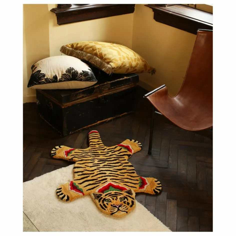 Clearance Tapis tigre Babul Bombay en laine | Enfant Tapis|Tapis Enfant