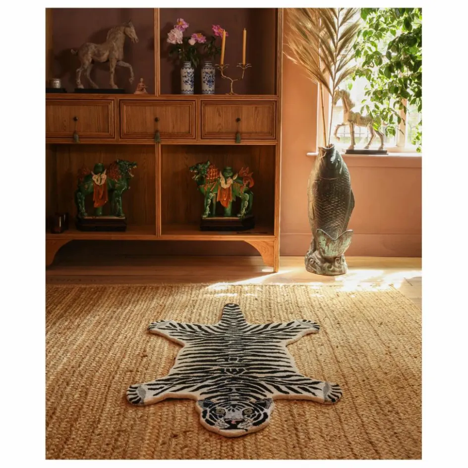 Doing Goods Tapis Tigre des neiges en laine ||Enfant Tapis|Tapis Enfant