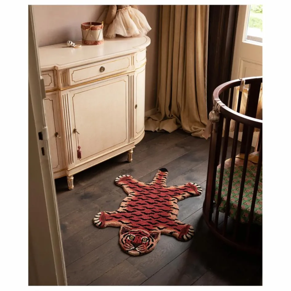 Hot Tapis tigre Tula Wise en laine | Enfant Tapis|Tapis Enfant