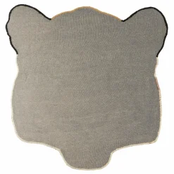 Clearance Doing Goods Tapis tête de tigre en laine Rajah | Sable