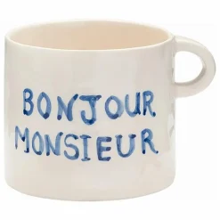 Online Anna + Nina Tasse Bonjour Monsieur | Bleu