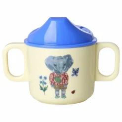 Rice Tasse d'apprentissage en mélamine Elephant - x Nathalie Lété || Tasses Et Gobelets D'Apprentissage|Premiers Repas