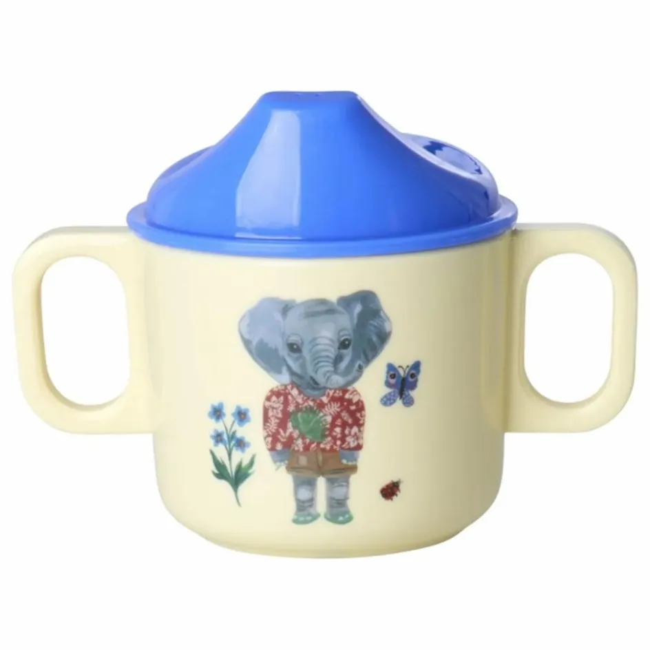 Rice Tasse d'apprentissage en mélamine Elephant - x Nathalie Lété || Tasses Et Gobelets D'Apprentissage|Premiers Repas