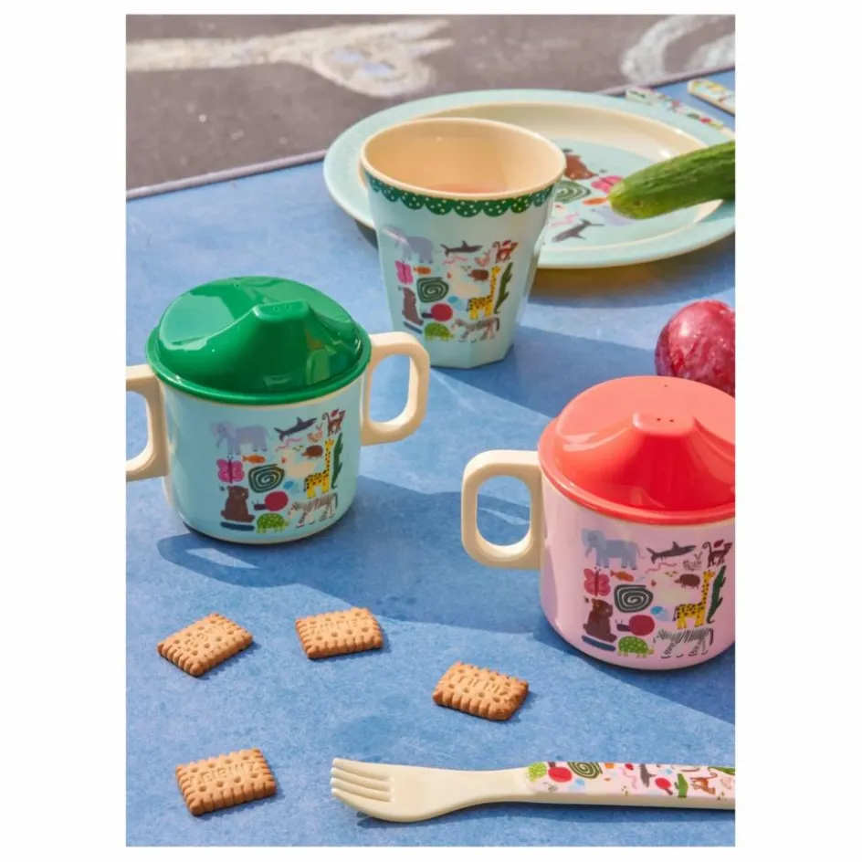 Rice Tasses Et Gobelets D'Apprentissage|Premiers Repas*Tasse d'apprentissage en mélamine Chats - x Nathalie Lété |