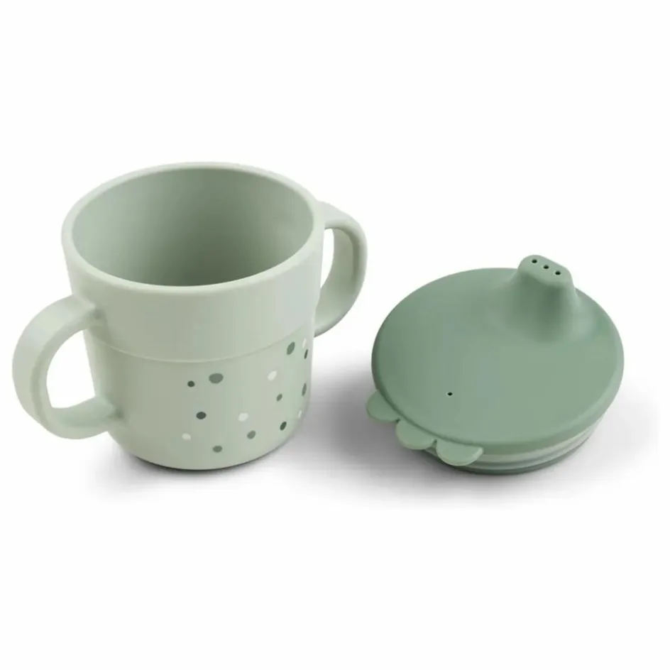Done by deer Tasse d'apprentissage Happy Dots | Vert