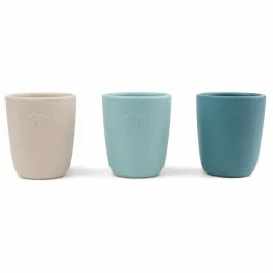 Outlet Done by deer Tasse en silicone - Set de 3 | Bleu