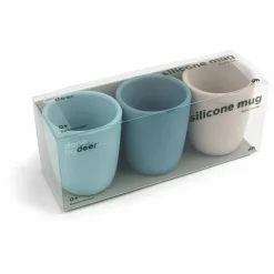 Outlet Done by deer Tasse en silicone - Set de 3 | Bleu