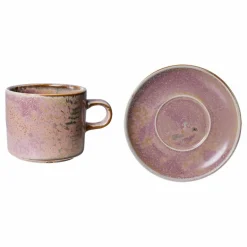 HKliving Tasse et soucoupe Chef Ceramics en porcelaine || Art De La Table