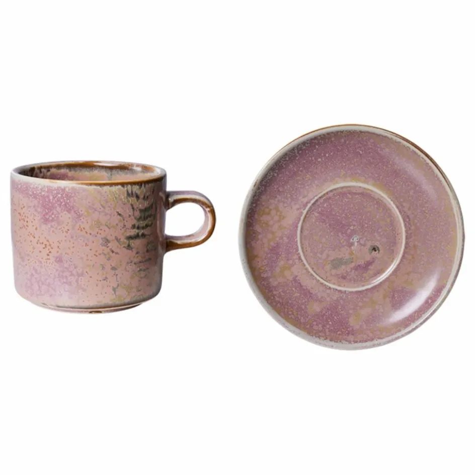 HKliving Tasse et soucoupe Chef Ceramics en porcelaine || Art De La Table
