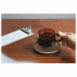 Kinto Art De La Table*Tasse et soucoupe Sepia en teck |