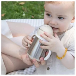 Béaba Tasse paille en inox || Tasses Et Gobelets D'Apprentissage|Premiers Repas