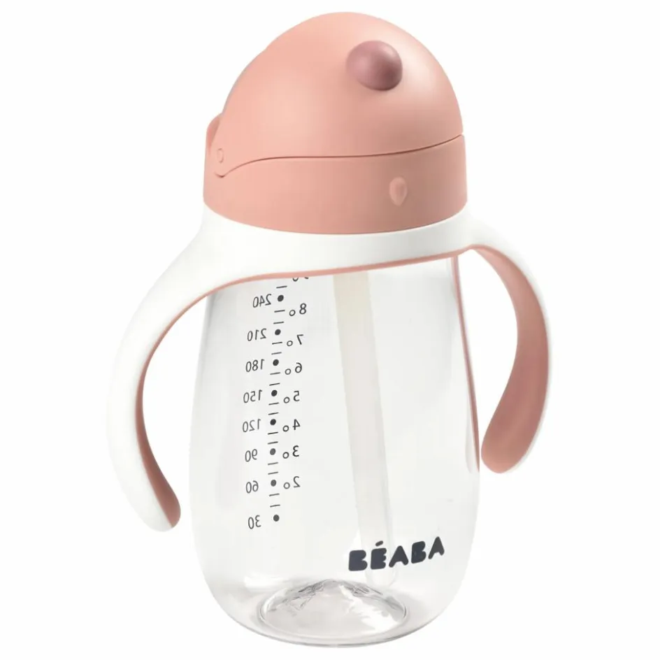 Béaba Tasse paille-300 ml | Vieux Rose
