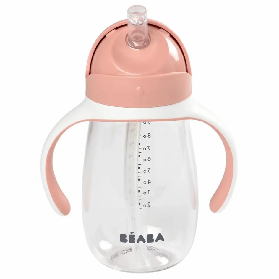 Béaba Tasse paille-300 ml | Vieux Rose